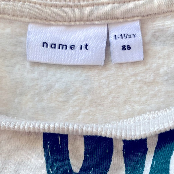 EUC NAME IT Two Piece Dino With Smile Set Size 12-18 Mo - Picture 4 of 5